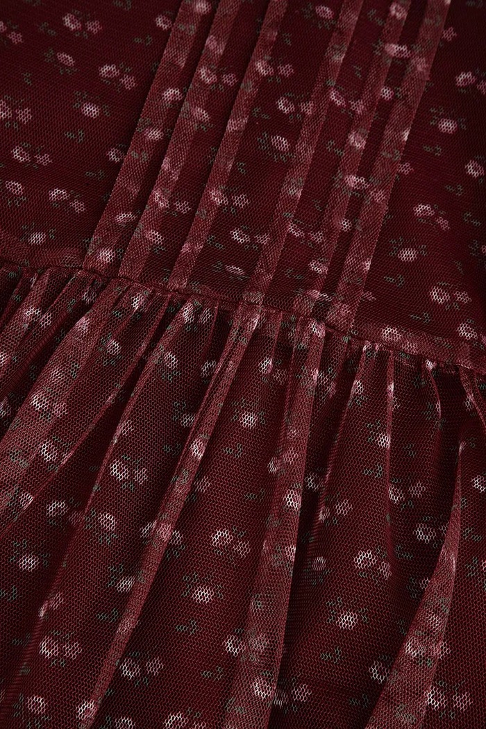 Šaty Coccodrillo ZC6128101FGJ burgundské