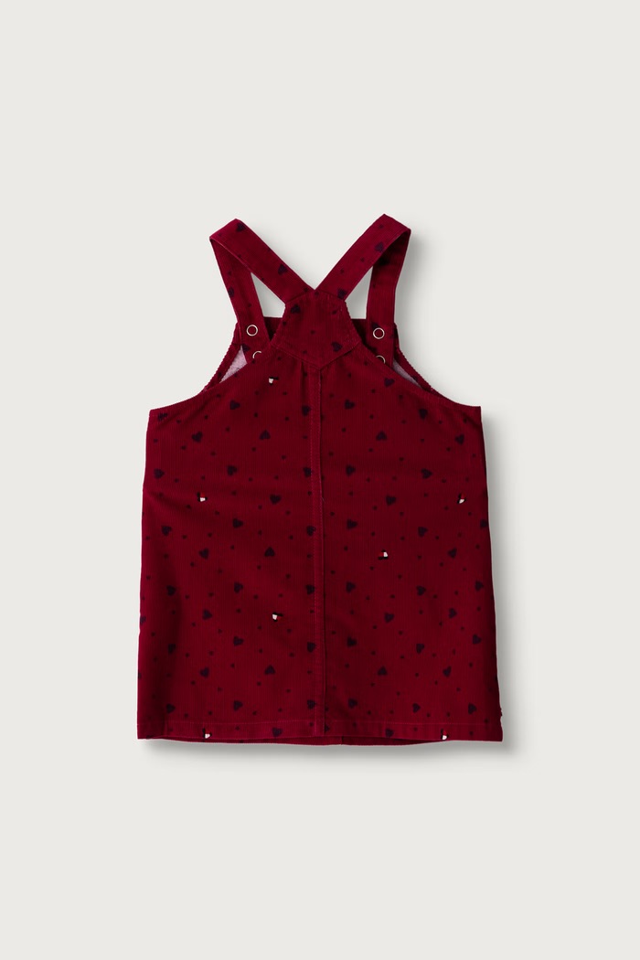 Sukienka z bawełną Tommy Hilfiger bordowy KN0KN02324.9BY2