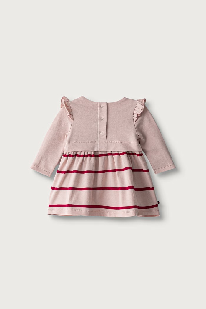 Tommy Hilfiger rozšířené šaty bavlněné s elastanem KN0KN02066.9BY2 růžová AW26