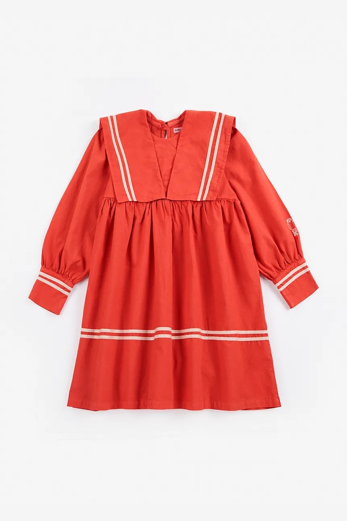 Bobo Choses Šaty bavlnené 226AC131 červená AW26