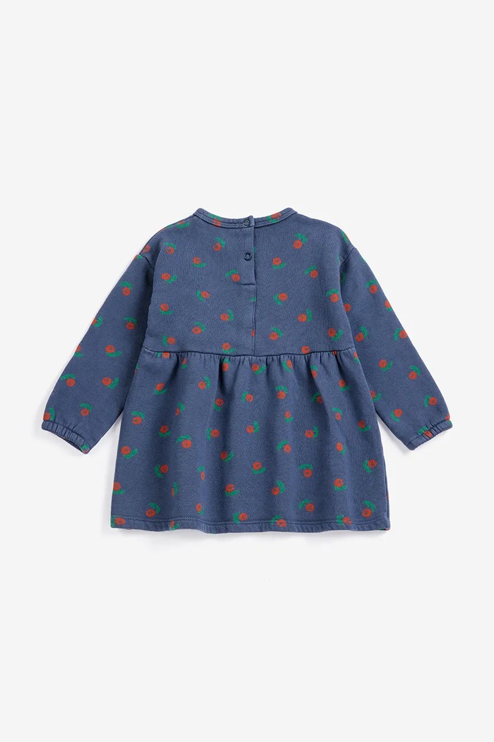 Djevojčice Bobo Choses Haljina od pamuka Stamp Bloom 226AB081 mornarsko plava