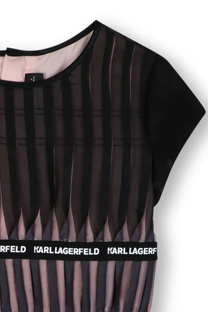 Haljina A-kroja Karl Lagerfeld Z31327.156.162 crna
