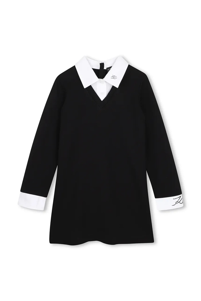 Karl Lagerfeld Haljina s viskozom Z31334.156.162 crna AW26