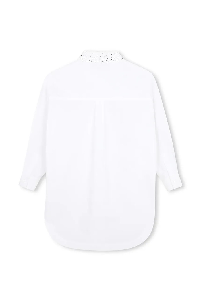 Karl Lagerfeld Haljina od pamuka Z31332.114.150 bijela AW26