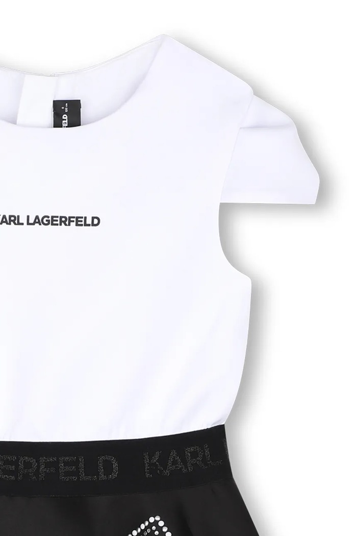 Babydoll haljina Karl Lagerfeld Z31328.114.150 crna