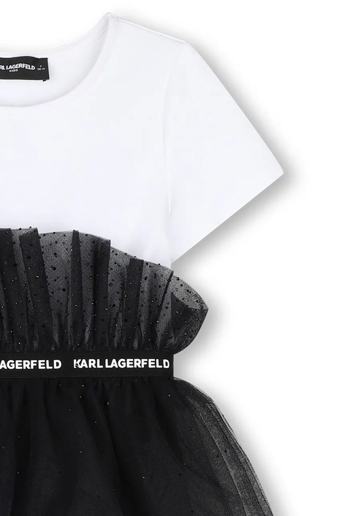 Babydoll haljina Karl Lagerfeld Z31326.156.162 bijela