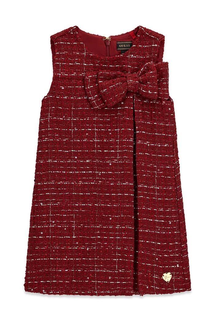 Guess Sukienka rozkloszowana bordowy K6BK09.W3994.9BY2