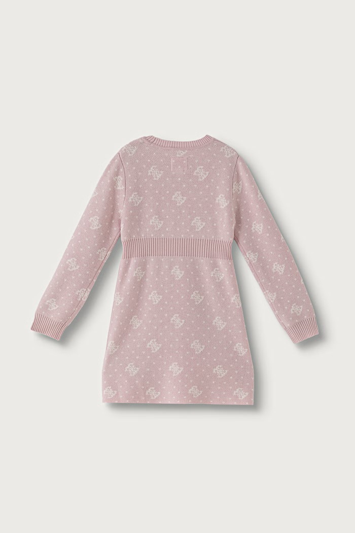 Guess Sukienka sweterkowa z dodatkiem wełny K6BK07.Z1307.9BY2 różowy AW26