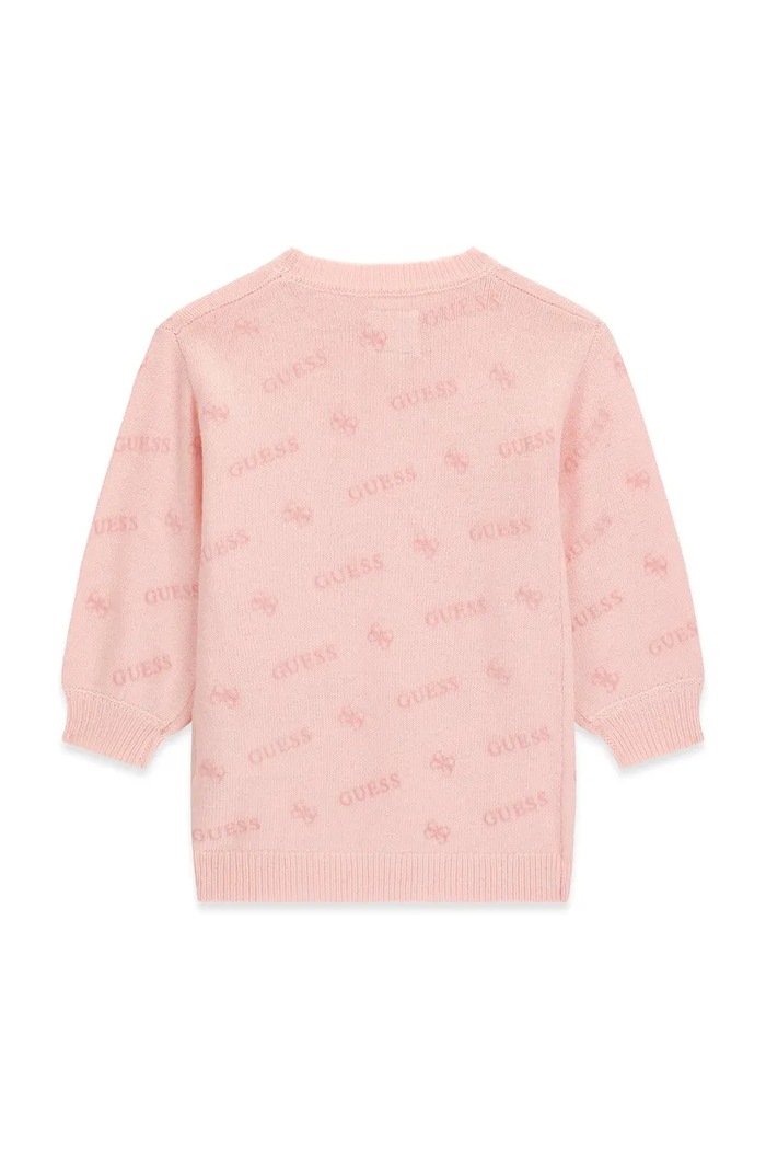 Guess Sukienka sweterkowa z dodatkiem wełny K6BK06.Z1306.9BY2 różowy AW26