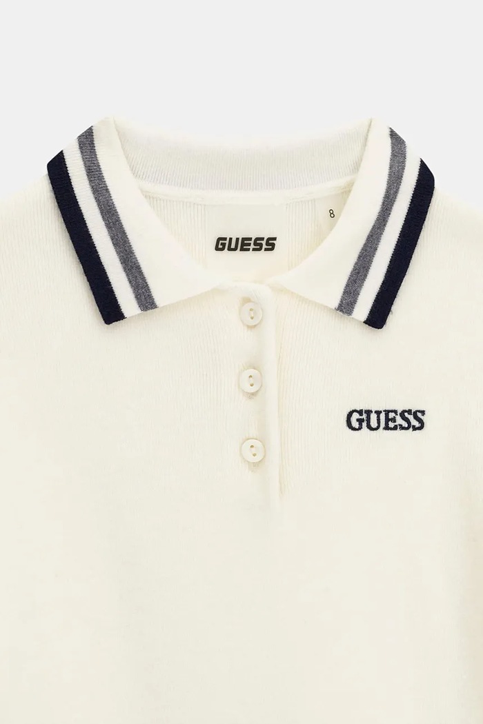 Dziewczynka Guess Sukienka sweterkowa z wiskozą J6BK26.Z1798.9BY2 beżowy