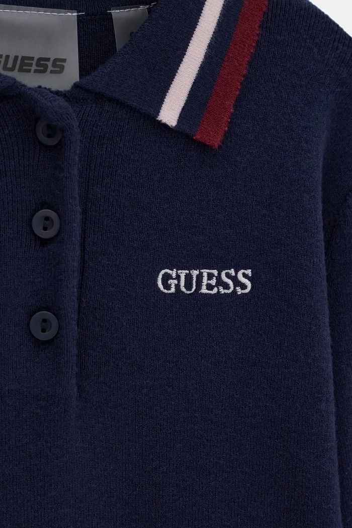 Dziewczynka Guess Sukienka sweterkowa z wiskozą J6BK26.Z1798.9BY2 granatowy