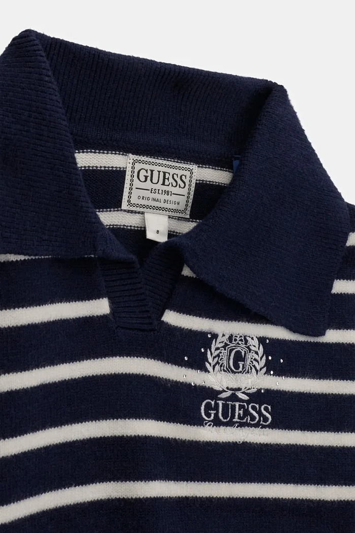 Dziewczynka Guess Sukienka z wiskozą J6BK17.Z1302.9BY2 granatowy