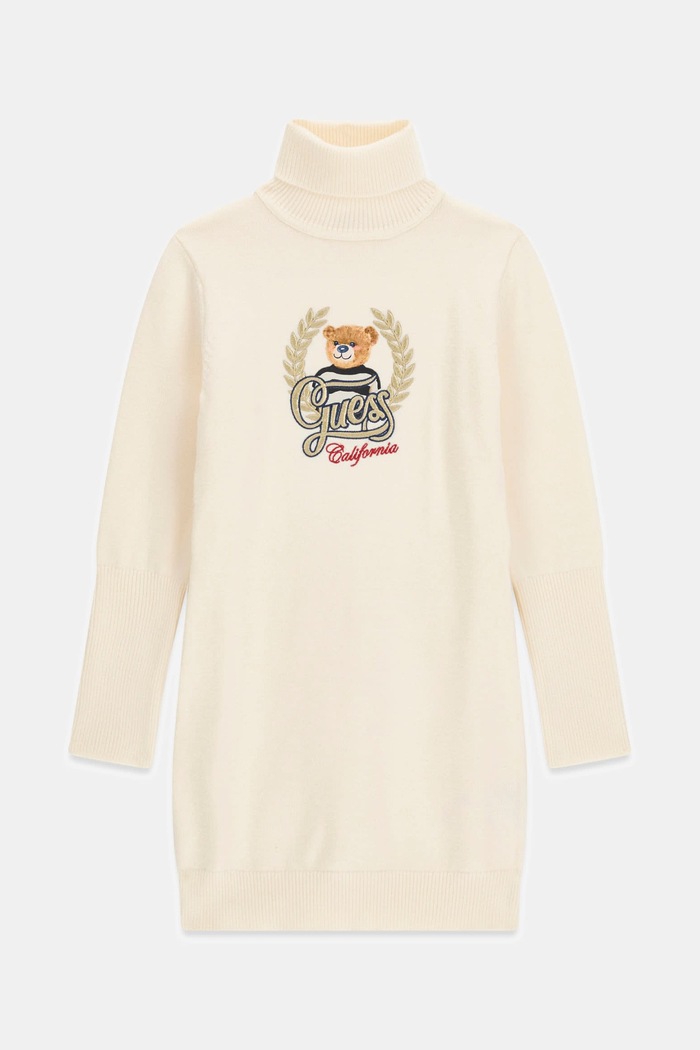 Guess Svetrové šaty s viskózou béžová J6BK14.Z1299.9BY2