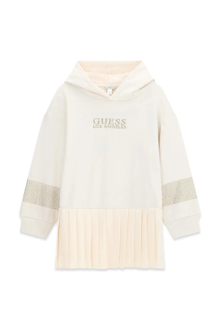 Guess Sukienka bawełniana beżowy J6BK01.K5911.9BY2
