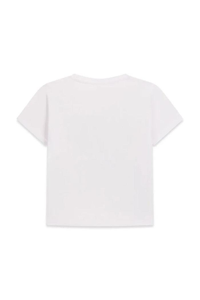 Guess T-shirt dziecięcy bawełniany z elastanem J6BG03.K5907.9BY2 biały AW26