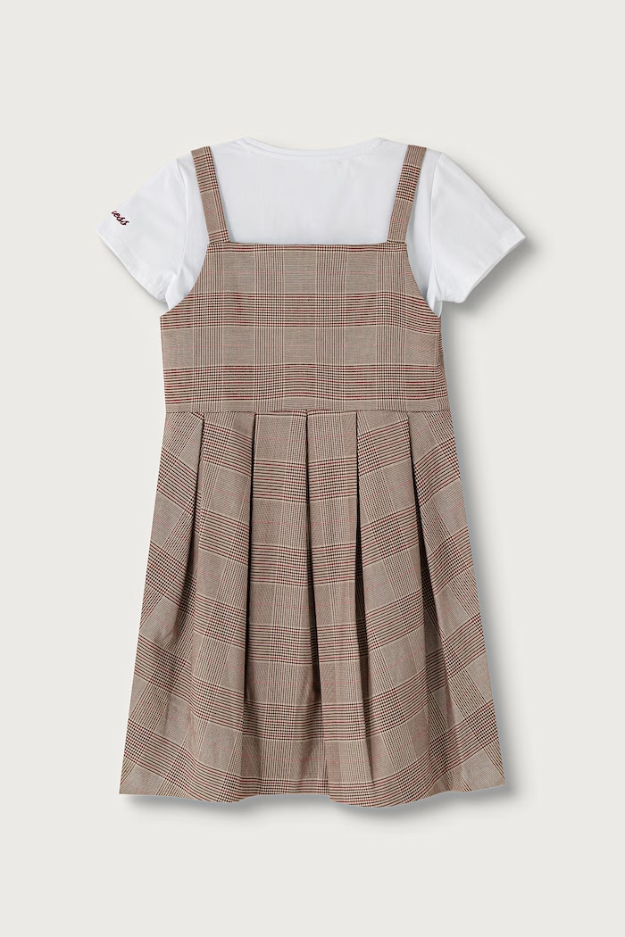 Guess T-shirt per bambini in cotone con elastan J6BG03.K5907.9BY2 beige AW26