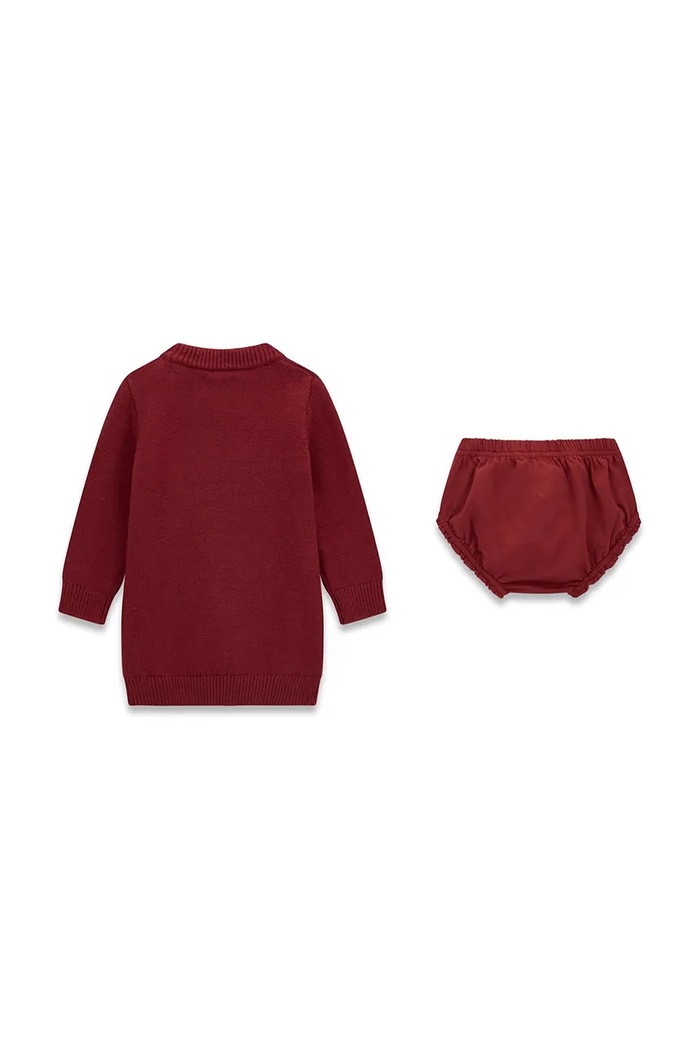 Guess Sukienka sweterkowa z wiskozą A6BK06.Z1316.9BY2 bordowy AW26