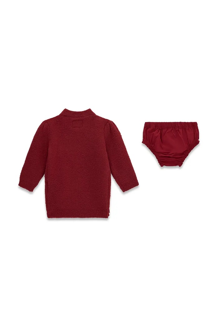 Guess Sukienka A6BK04.Z1314.9BY2 bordowy AW26