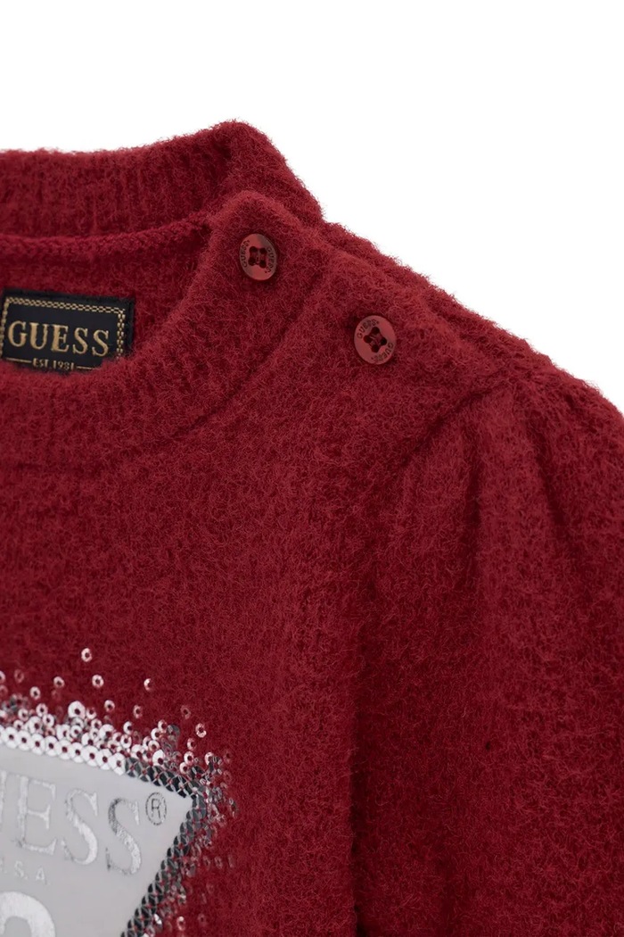 Dziewczynka Guess Sukienka A6BK04.Z1314.9BY2 bordowy