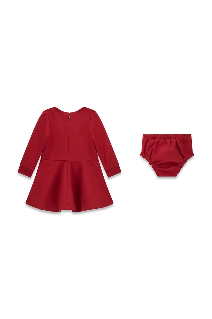 Guess Sukienka rozkloszowana z wiskozą A6BK03.K5957.9BY2 bordowy AW26