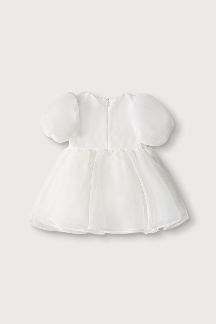 Elisabetta Franchi Sukienka princeska EGAB242.0.OR037 biały AW26