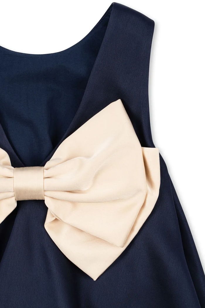 Φόρεμα balloon SHEENA DRESS Konges Sløjd KS107392.9BY2 σκούρο μπλε