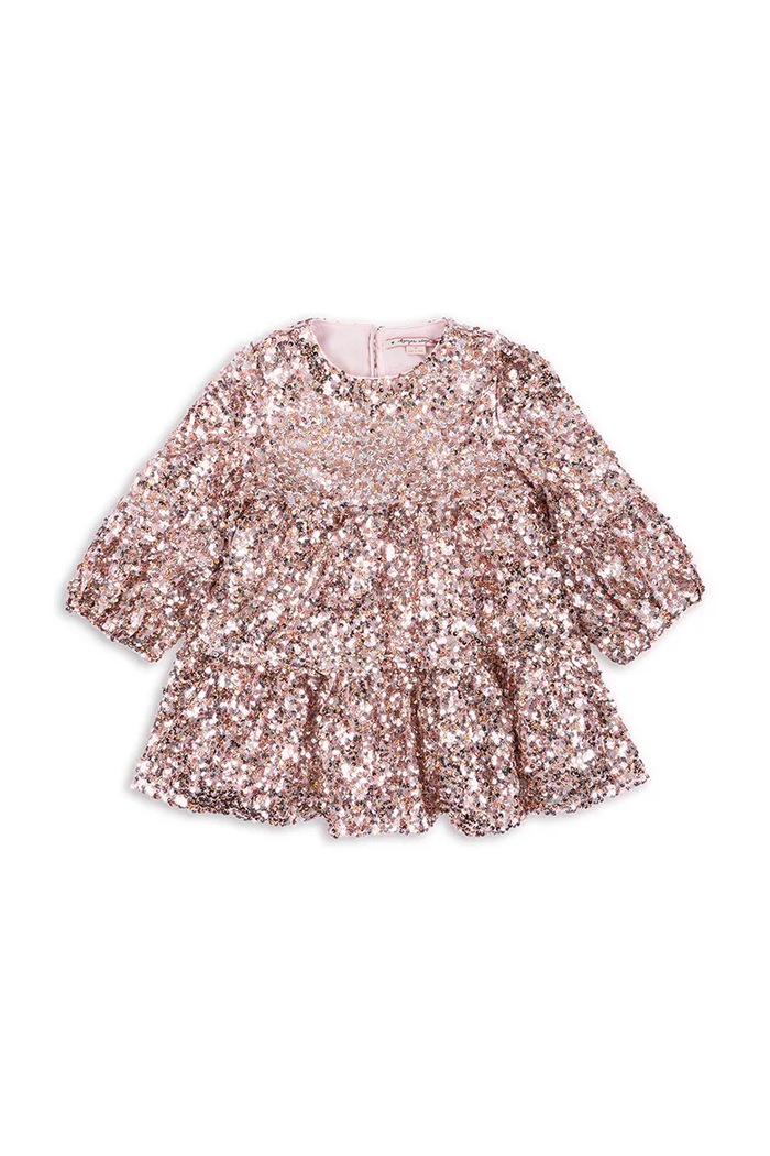 Konges Sløjd Babydoll haljina LILA SEQUINS DRESS KS107391.9BY2 roza AW26