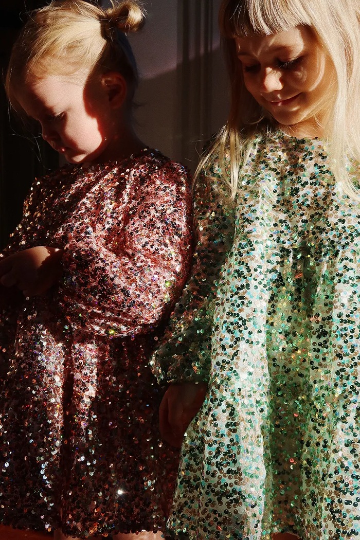 Konges Sløjd Babydoll haljina LILA SEQUINS DRESS KS107391.9BY2