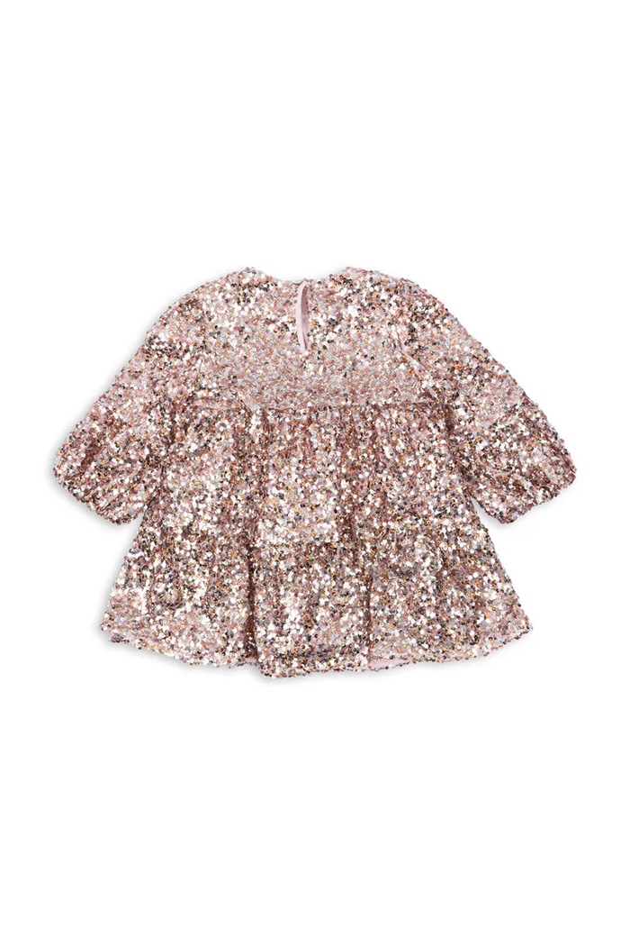 Djevojčice Konges Sløjd Babydoll haljina LILA SEQUINS DRESS KS107391.9BY2 roza