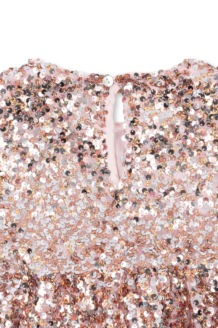 Babydoll haljina LILA SEQUINS DRESS Konges Sløjd KS107391.9BY2 roza