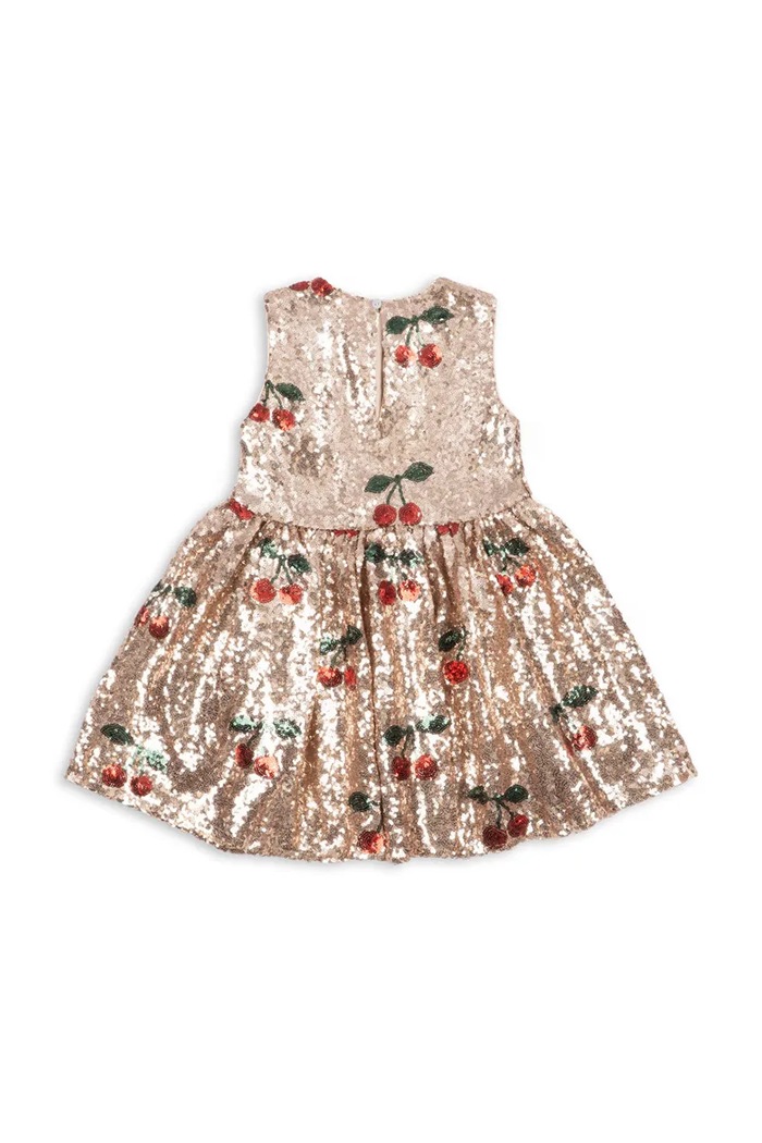 Konges Sløjd Šaty STARLA SEQUIN DRESS KS106256.9BY2 zlatá AW26