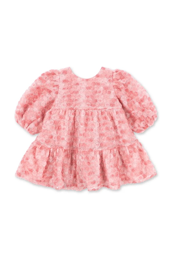 Konges Sløjd Φόρεμα flared ALLY LS FLOWER DRESS KS106196.9BY2 ροζ AW26
