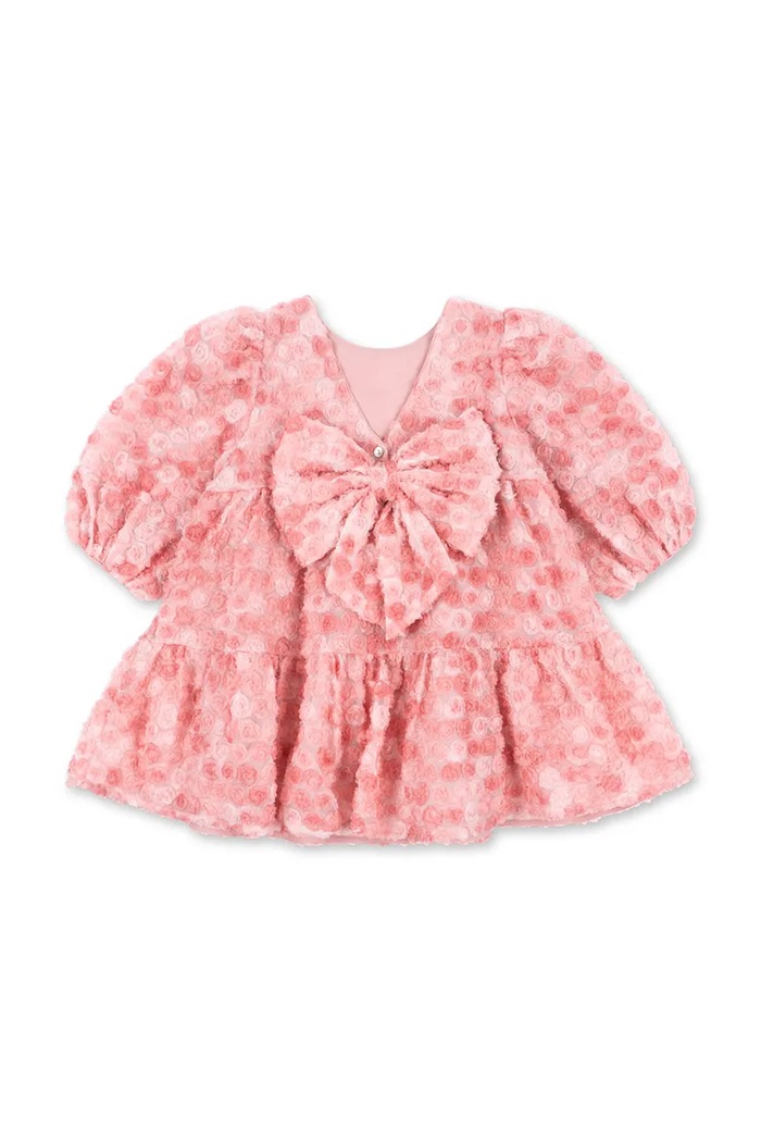 Κοριτσίστικα Konges Sløjd Φόρεμα flared ALLY LS FLOWER DRESS KS106196.9BY2 ροζ
