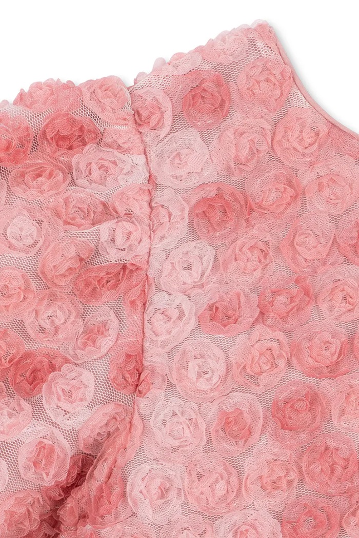 Φόρεμα flared ALLY LS FLOWER DRESS Konges Sløjd ροζ KS106196.9BY2