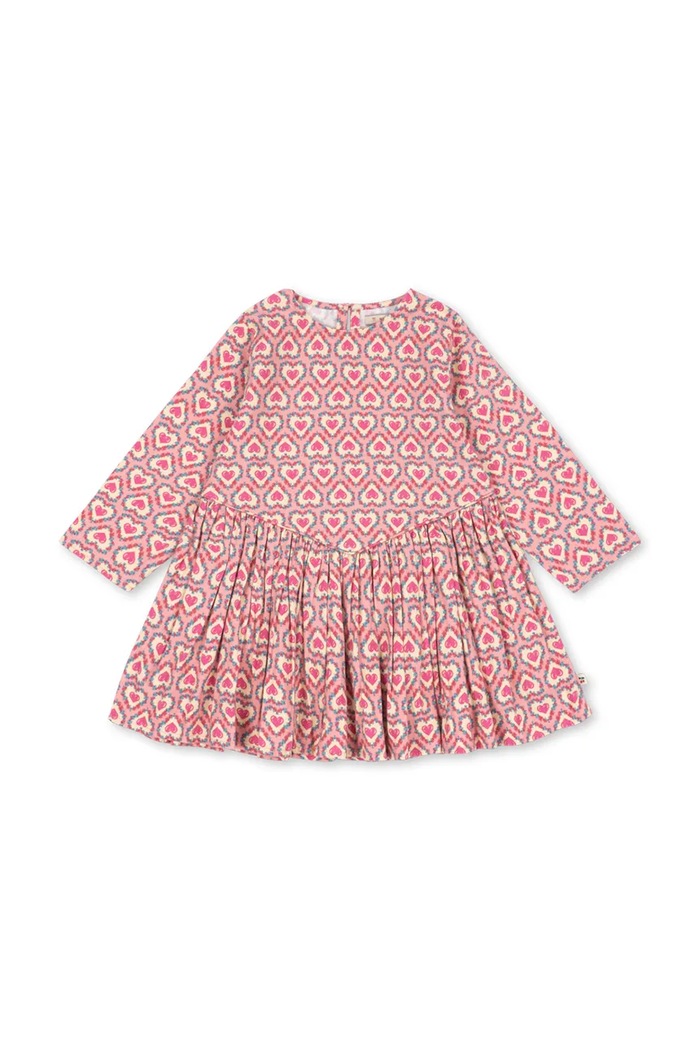 Konges Sløjd Sukienka bawełniana MAITE DRESS GOTS różowy KS106141.9BY2