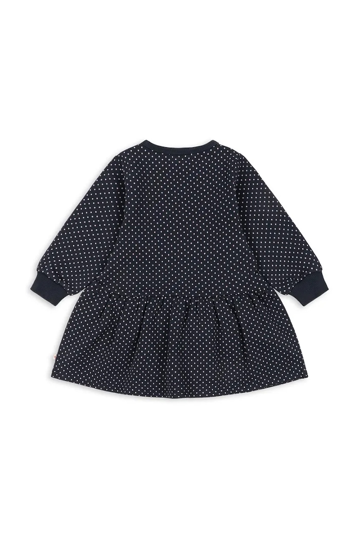 Konges Sløjd Šaty s bavlnou LOU DOT SEQUIN SWEAT DRESS GOTS KS106118.9BY2 tmavomodrá AW26