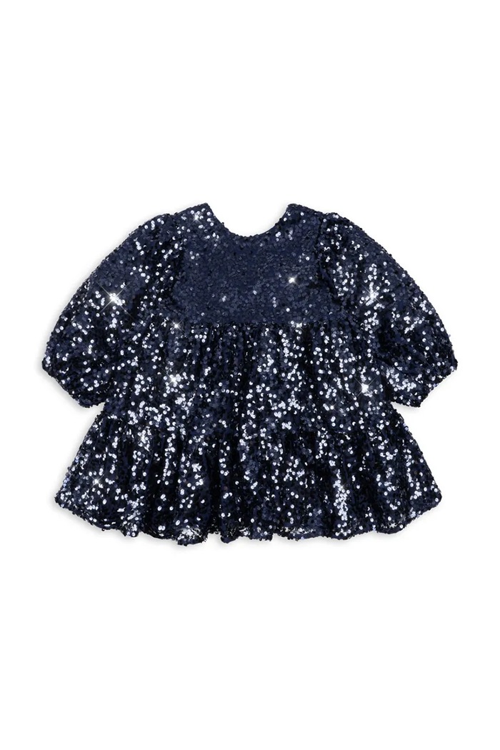 Konges Sløjd Сукня LILA SEQUINS BOW DRESS KS106100.9BY2 темно-синій AW26