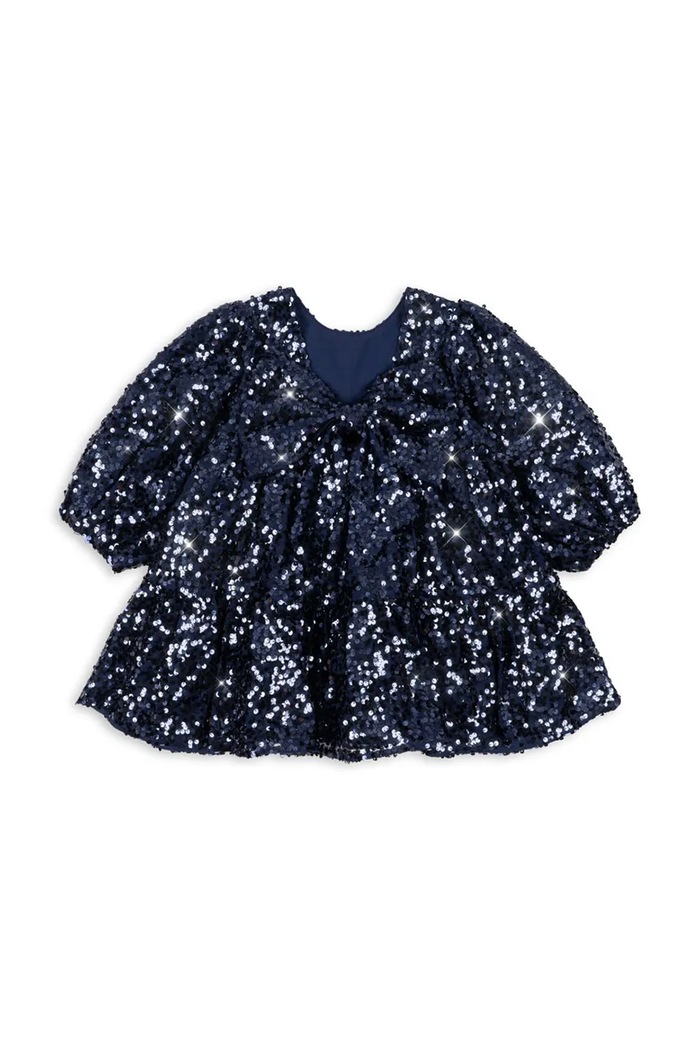 Дівчинка Konges Sløjd Сукня LILA SEQUINS BOW DRESS KS106100.9BY2 темно-синій