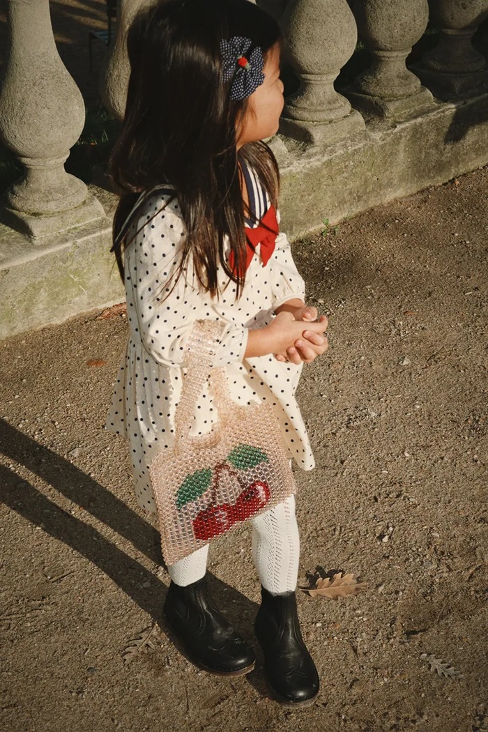 Konges Sløjd Šaty s rozšíreným strihom bavlnené CALI DRESS GOTS KS105930.9BY2
