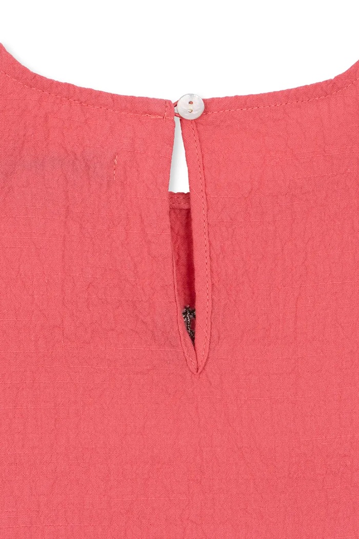 Dziewczynka Konges Sløjd Sukienka rozkloszowana bawełniana z elastanem AVA DRESS GOTS KS105883.9BY2 różowy