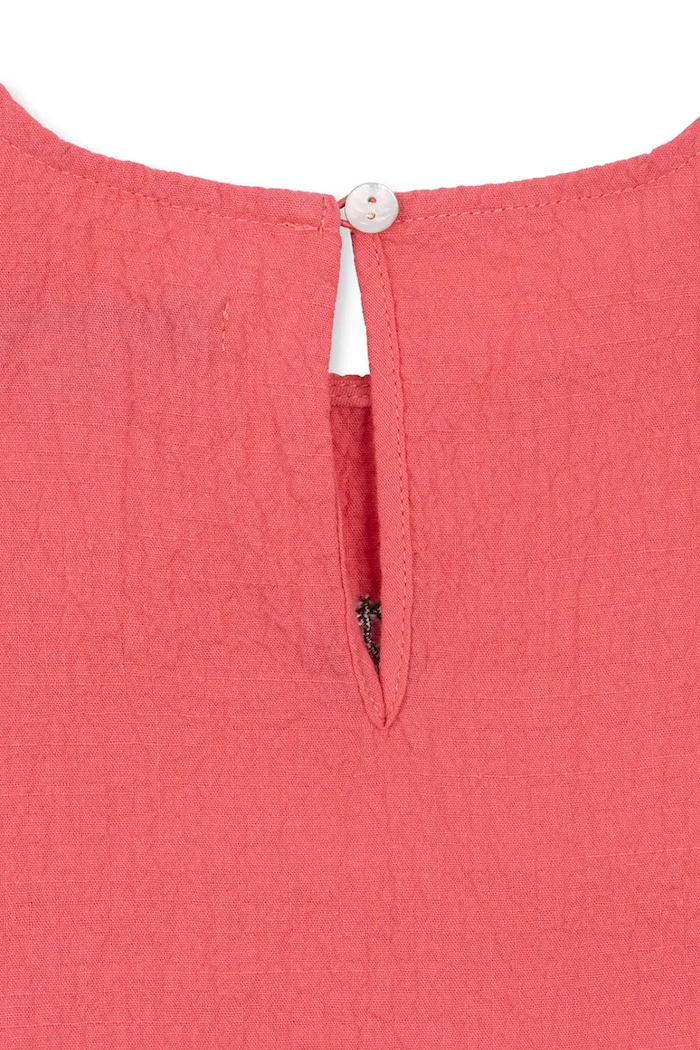 Dziewczynka Konges Sløjd Sukienka rozkloszowana bawełniana z elastanem AVA DRESS GOTS KS105883.9BY2 różowy