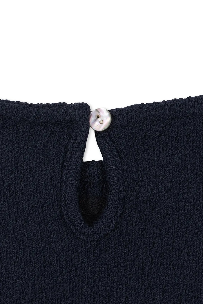 Dievča Konges Sløjd Šaty s bavlnou ROMY DRESS KS104418.9BY2 tmavomodrá