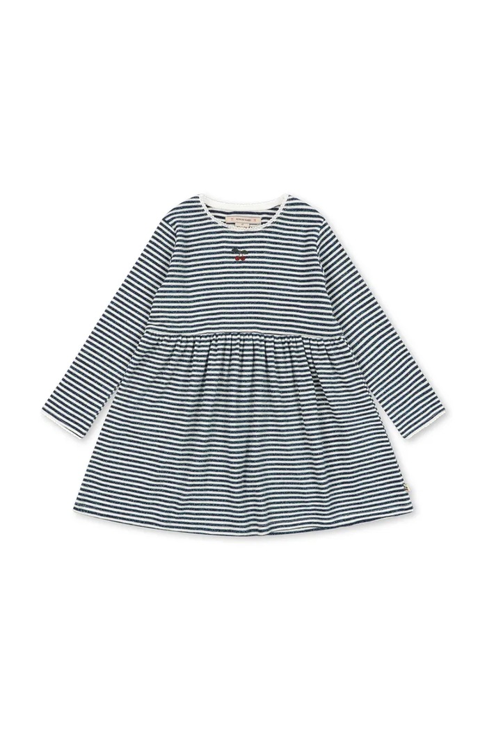 Konges Sløjd Šaty s bavlnou ROLI STRIPE DRESS OCS modrá KS107378.9BY2