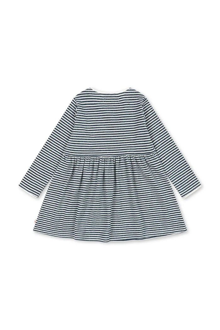 Konges Sløjd Šaty s bavlnou ROLI STRIPE DRESS OCS KS107378.9BY2 modrá AW26