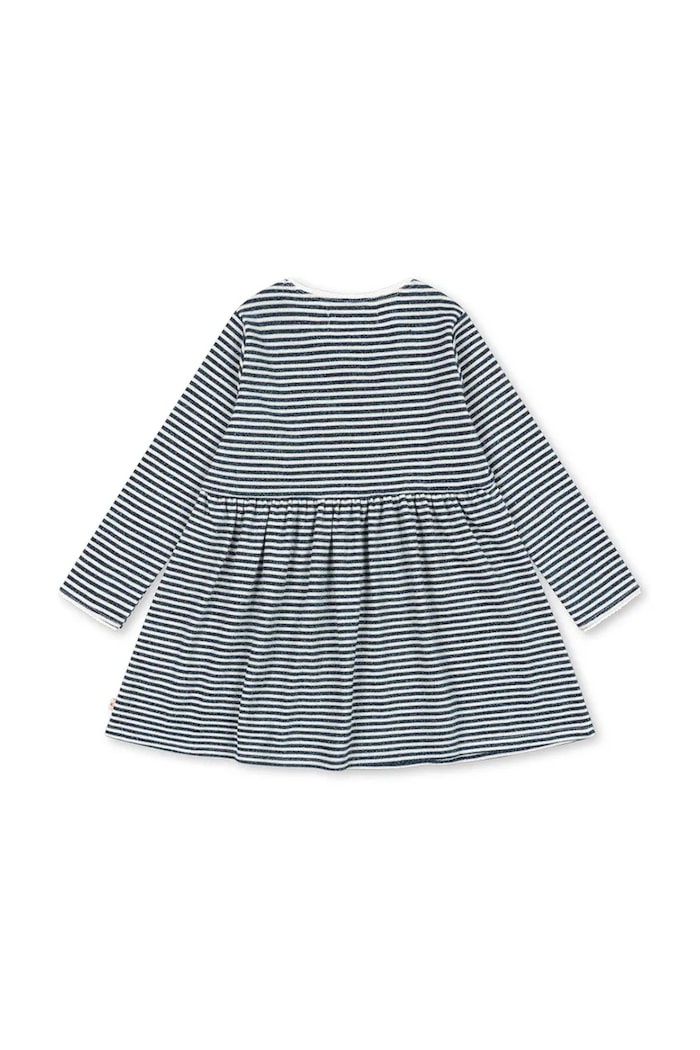 Konges Sløjd Šaty s bavlnou ROLI STRIPE DRESS OCS KS107378.9BY2 modrá AW26