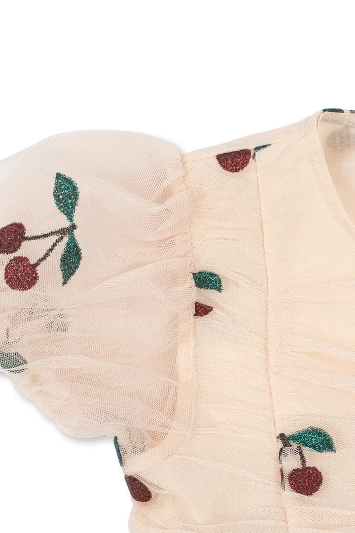 Dievča Konges Sløjd Šaty TULLIE DRESS GRS KS106301.9BY2 béžová