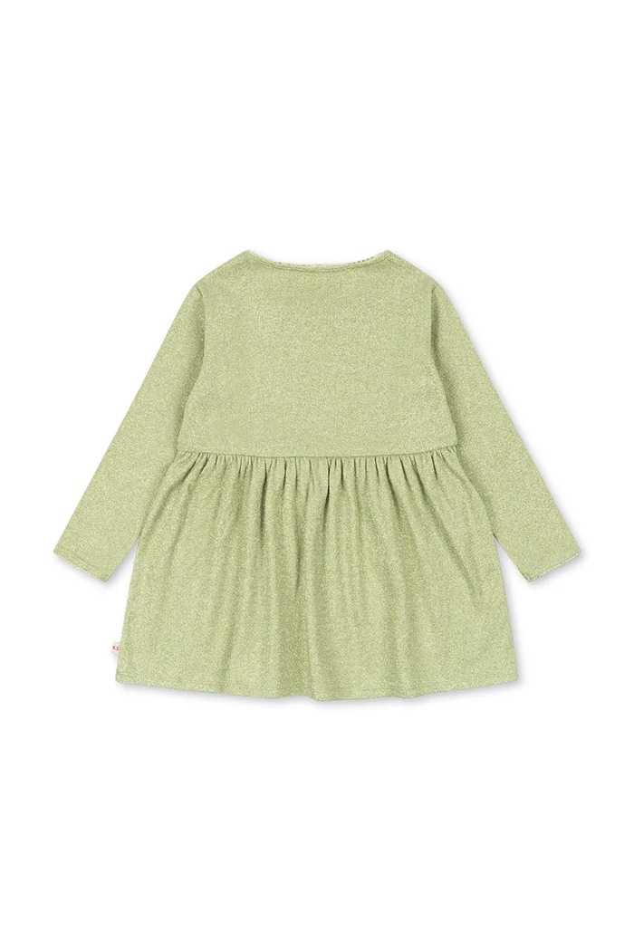 Konges Sløjd Sukienka z bawełną ROLI DRESS OCS zielony KS106216.9BY2