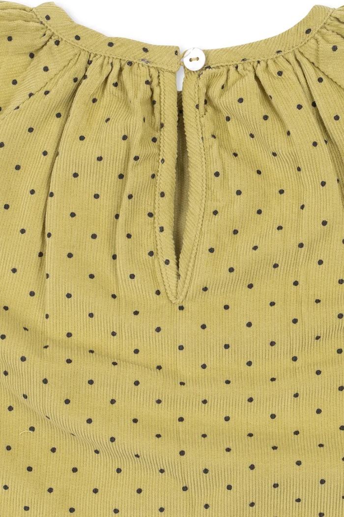 Sukienka bawełniana MARLO DRESS GOTS Konges Sløjd KS106146.9BY2 żółty