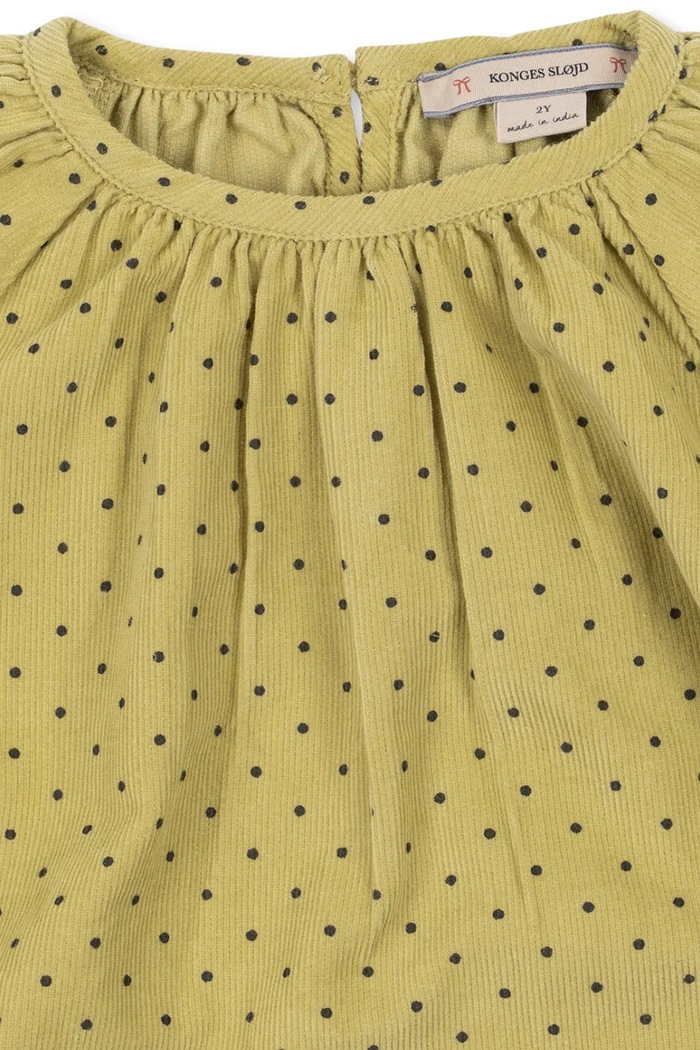 Sukienka bawełniana MARLO DRESS GOTS Konges Sløjd żółty KS106146.9BY2