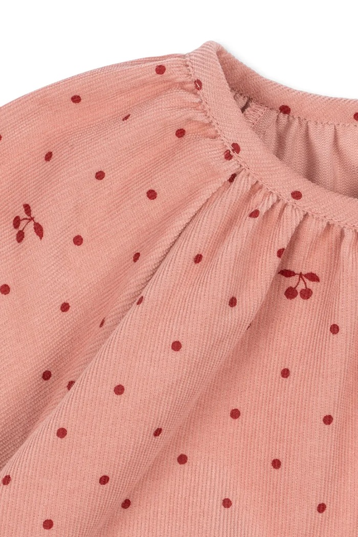 Sukienka bawełniana MARLO DRESS GOTS Konges Sløjd różowy KS106146.9BY2